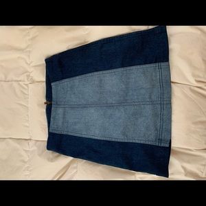 Free People Modern Femme Denim Skirt